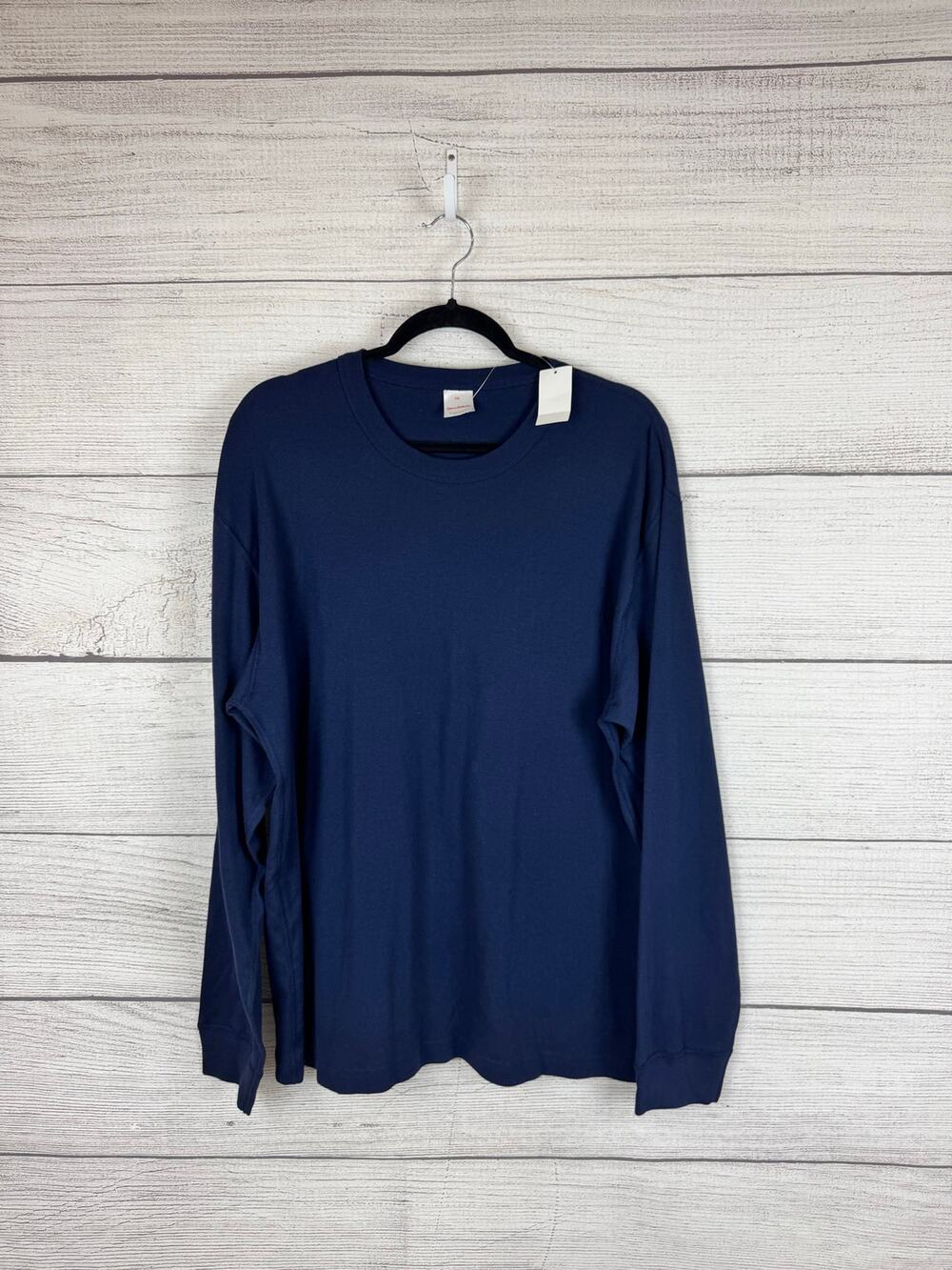 Hanna Andersson Men's Navy Cotton Long Sleeve Pajama Top Size XXL